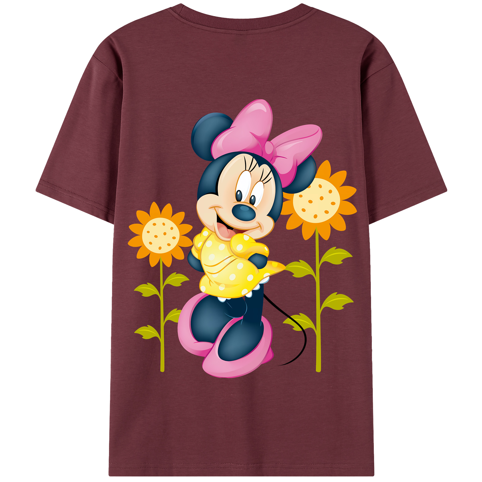 （画像用） ミッキーマウス Mickey Mouse 綿100％半袖Tシャツ（背面プリント）